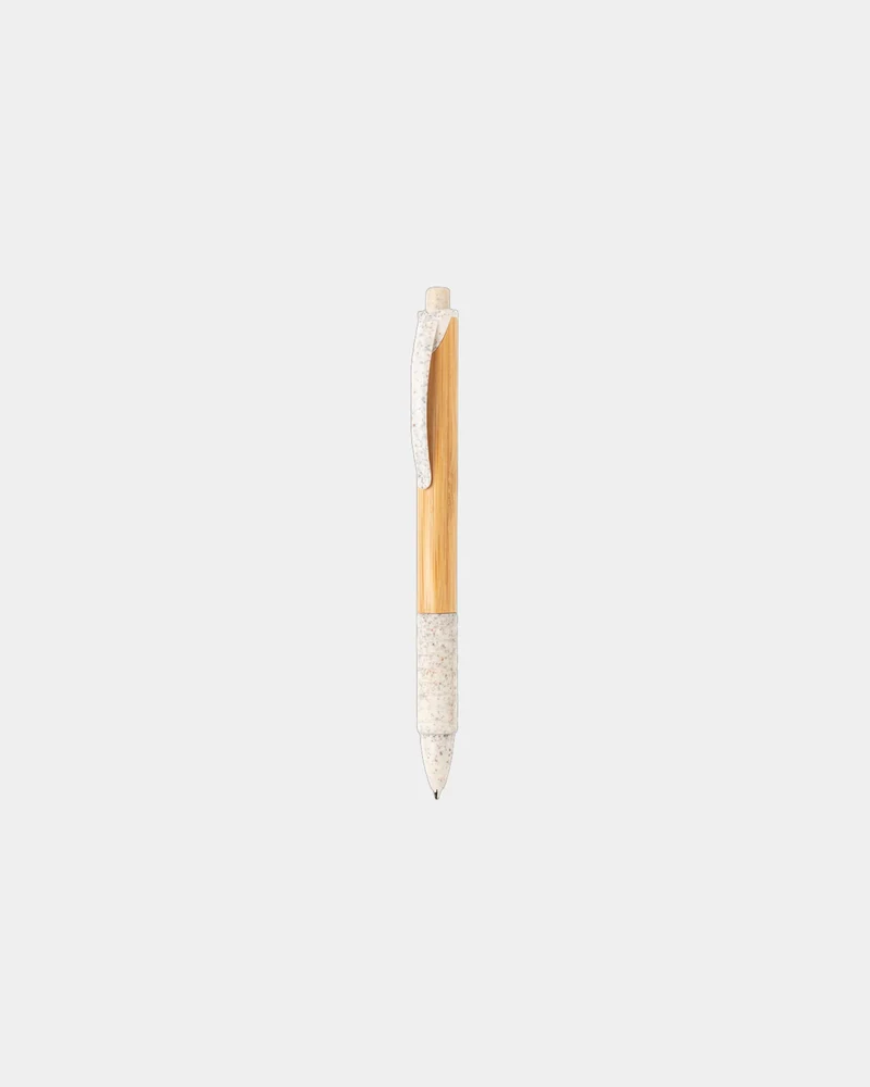 Stylo en bambou et paille de blé à personnaliser