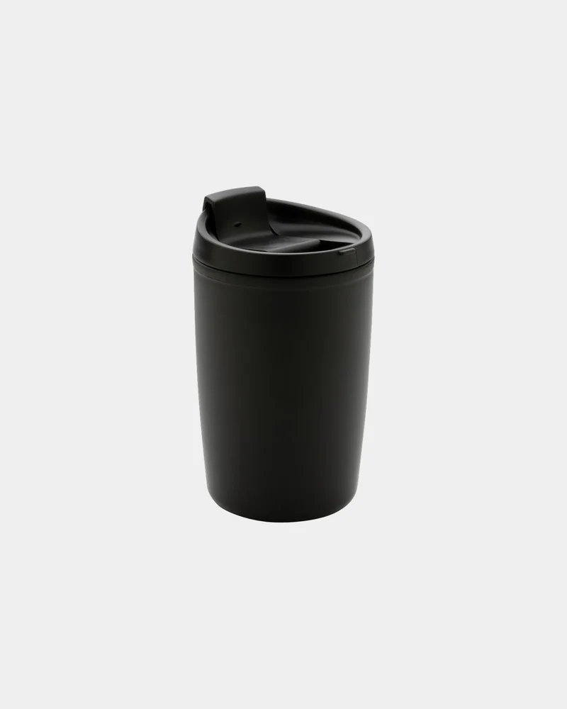 Mug PP recyclé GRS avec couvercle à bascule à personnaliser