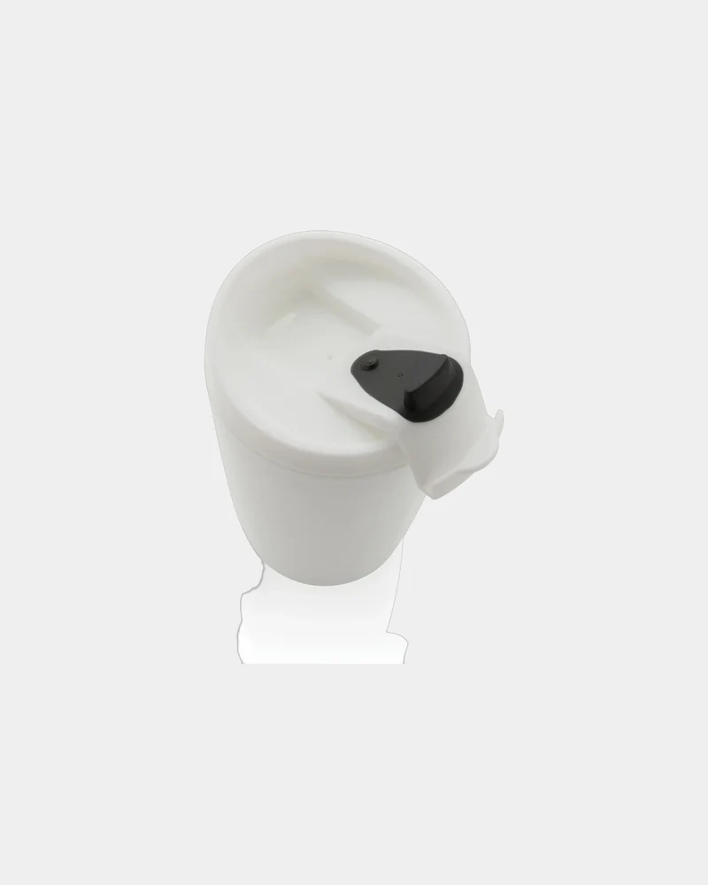 Mug PP recyclé GRS avec couvercle à bascule à personnaliser