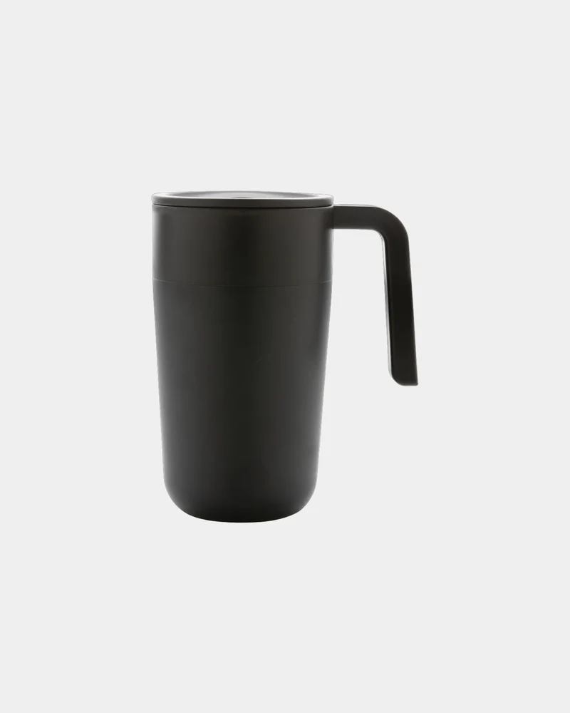 Tasse en acier inoxydable et PP recyclé GRS à personnaliser