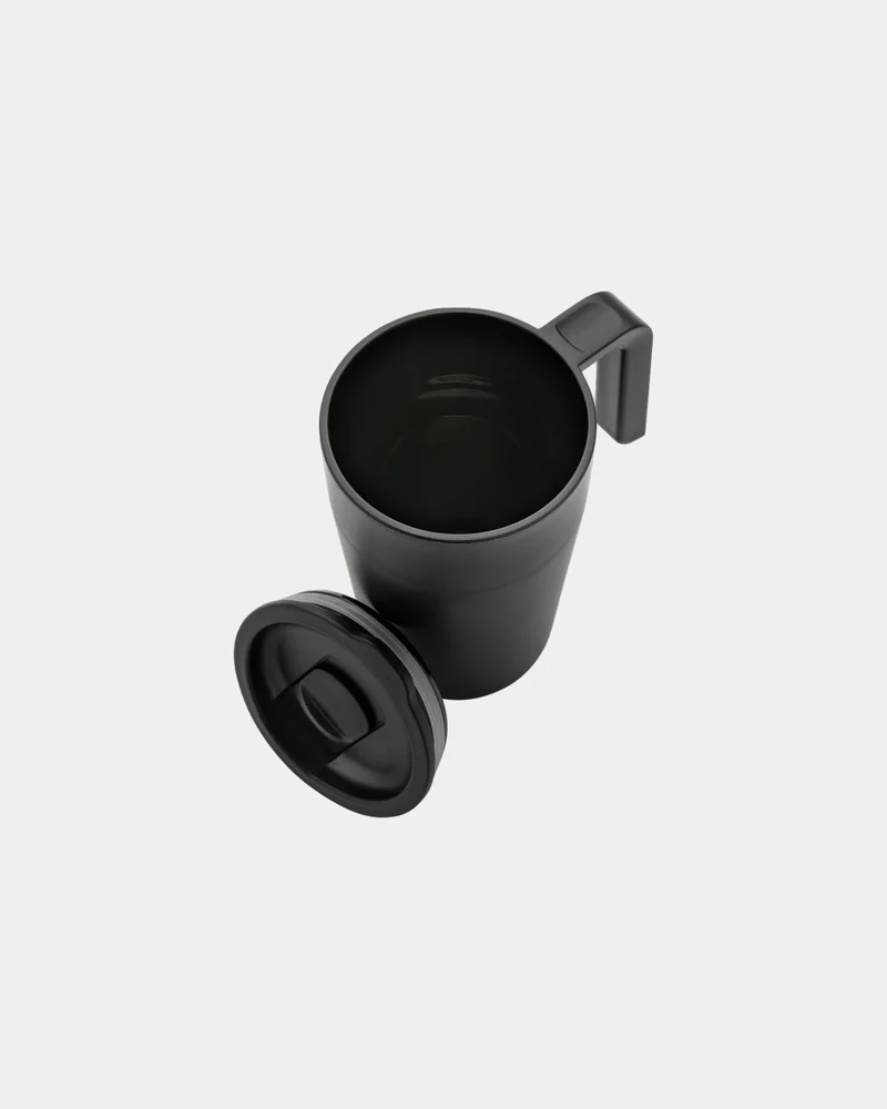 Tasse en acier inoxydable et PP recyclé GRS à personnaliser