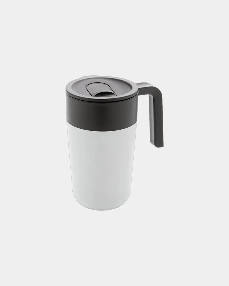 Tasse en acier inoxydable et PP recyclé GRS à personnaliser