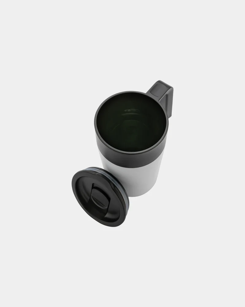 Tasse en acier inoxydable et PP recyclé GRS à personnaliser