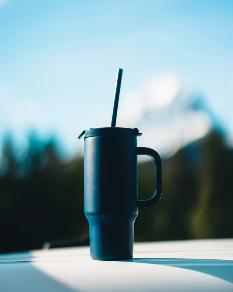 Mug étanche acier inoxydable recyclé 480 ml à personnaliser