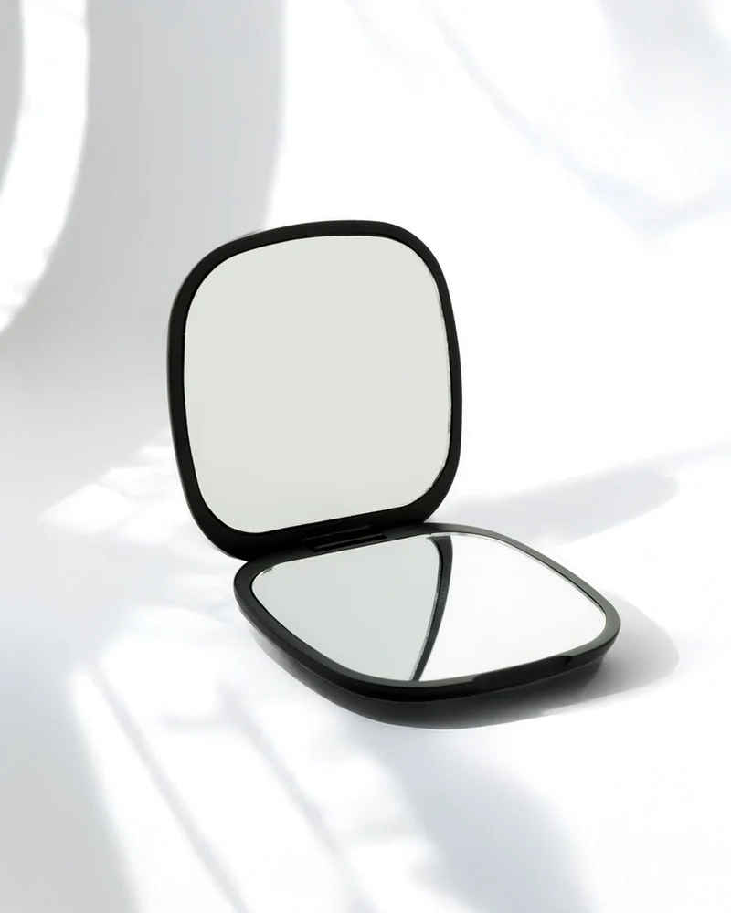 Miroir de poche plastique recyclé RCS à personnaliser