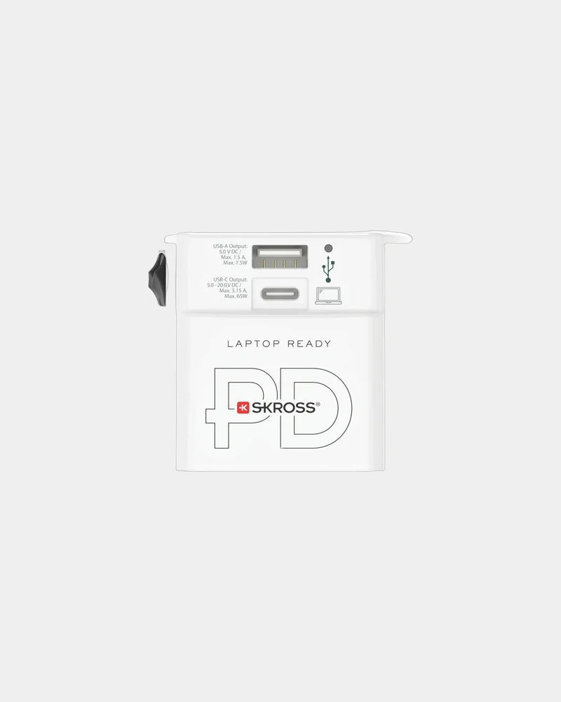 Adaptateur de voyage universel Skross MUV 65W à personnaliser