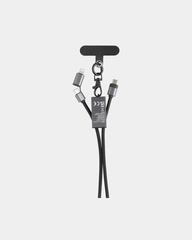 Cordon téléphone rPET 60W avec chargeur à personnaliser