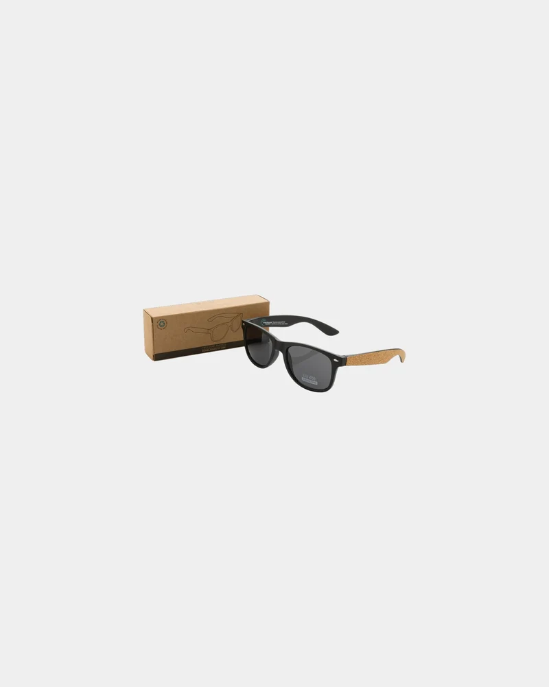 Lunettes de soleil PC recyclé GRS avec liège à personnaliser