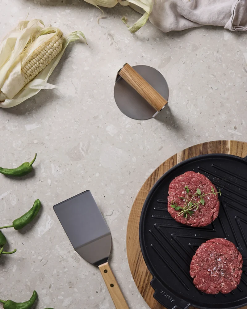 Presse à smash burger acier inoxydable Vinga Paso à personnaliser
