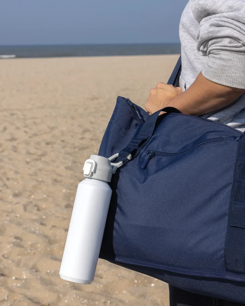 Bouteille d'eau acier recyclé 600ml à personnaliser