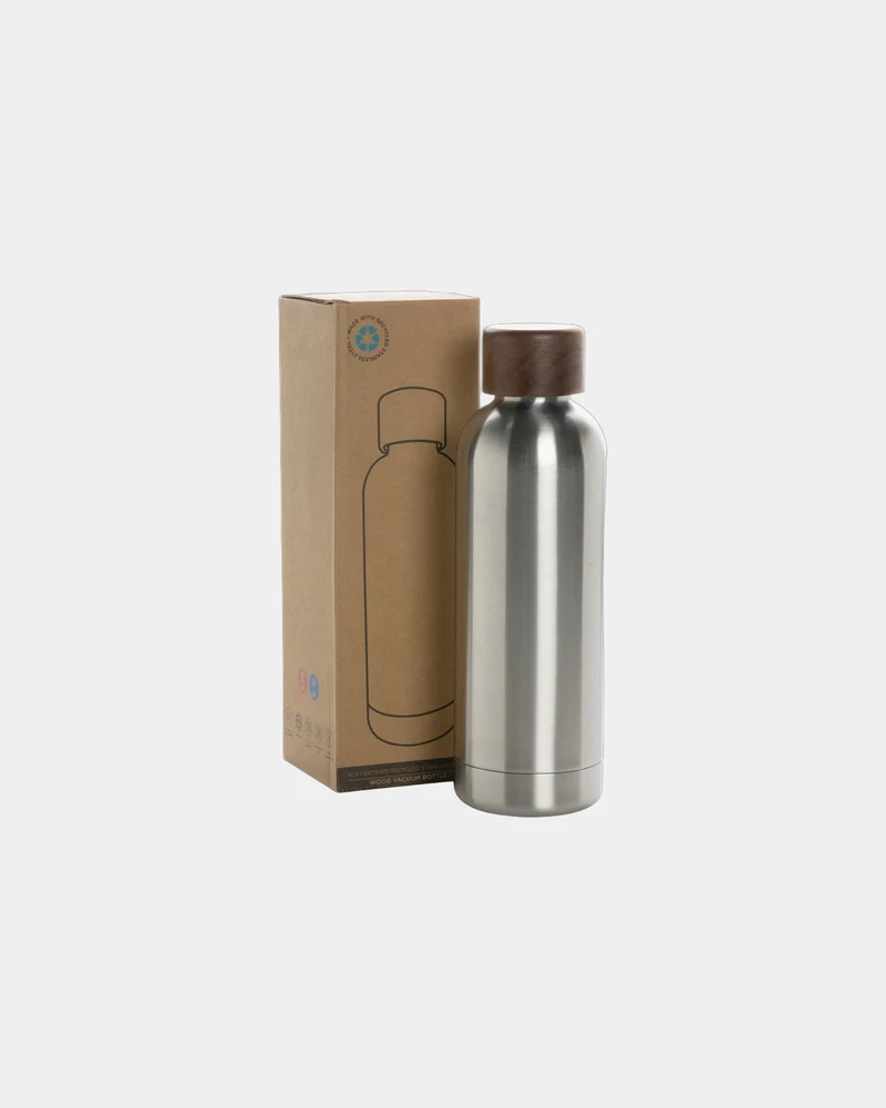 Bouteille isotherme acier inoxydable recyclé 500ml à personnaliser