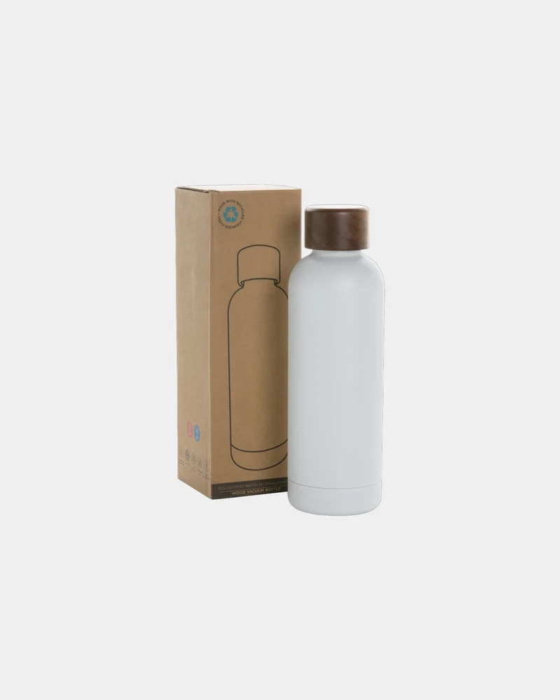 Bouteille isotherme acier inoxydable recyclé 500ml à personnaliser