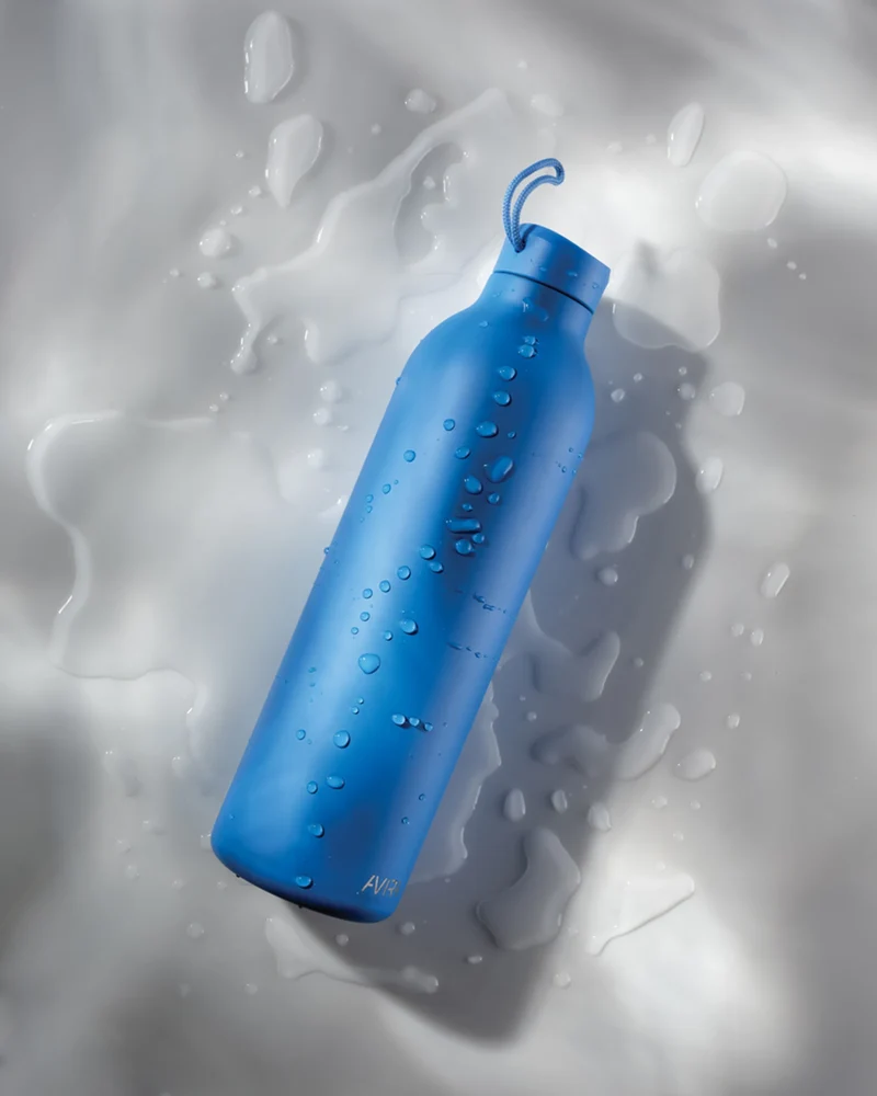 Bouteille isotherme acier recyclé Avior 1L à personnaliser