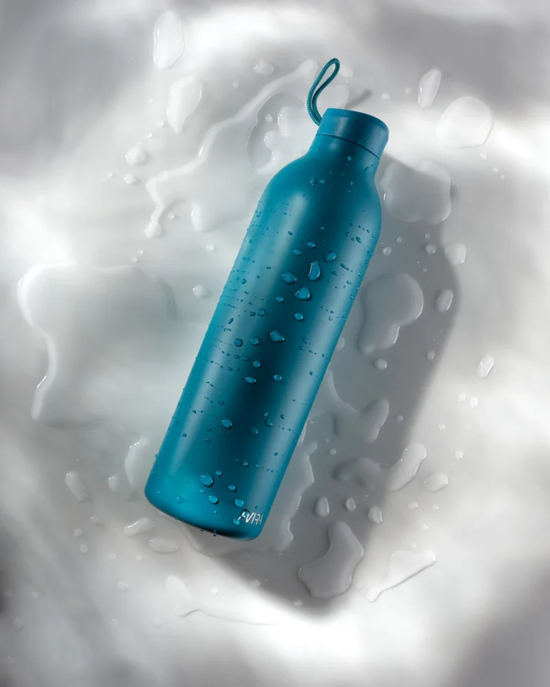 Bouteille isotherme acier recyclé Avior 1L à personnaliser