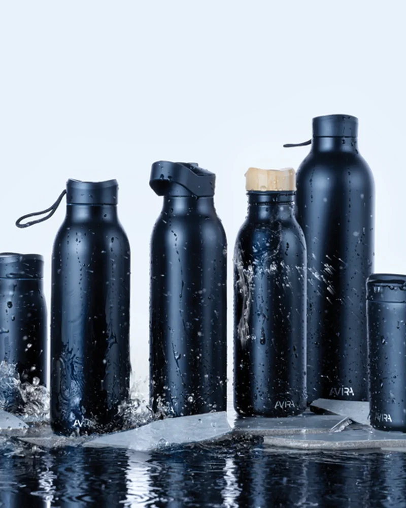 Bouteille isotherme acier recyclé 500ml Avira