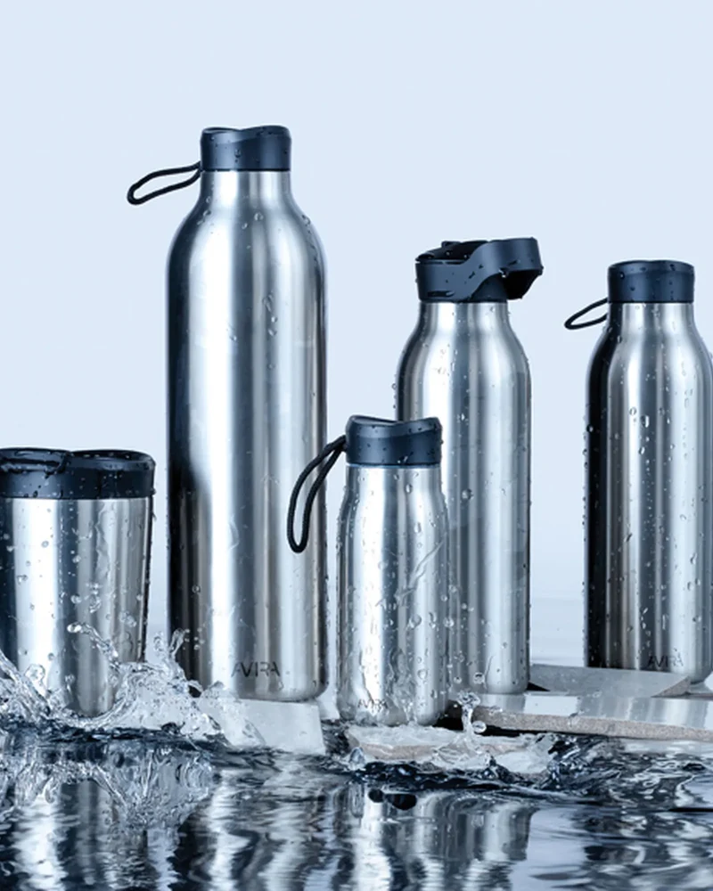 Bouteille isotherme acier recyclé 500ml Avira