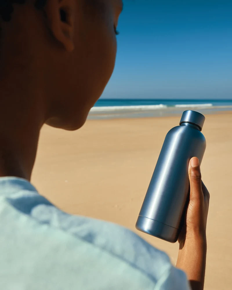 Bouteille isotherme acier inoxydable recyclé 500ml à personnaliser