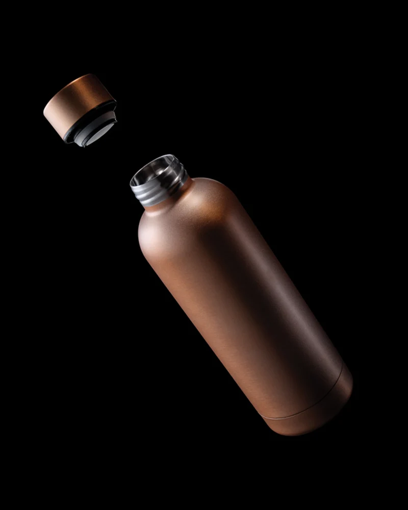 Bouteille isotherme acier inoxydable recyclé 500ml à personnaliser