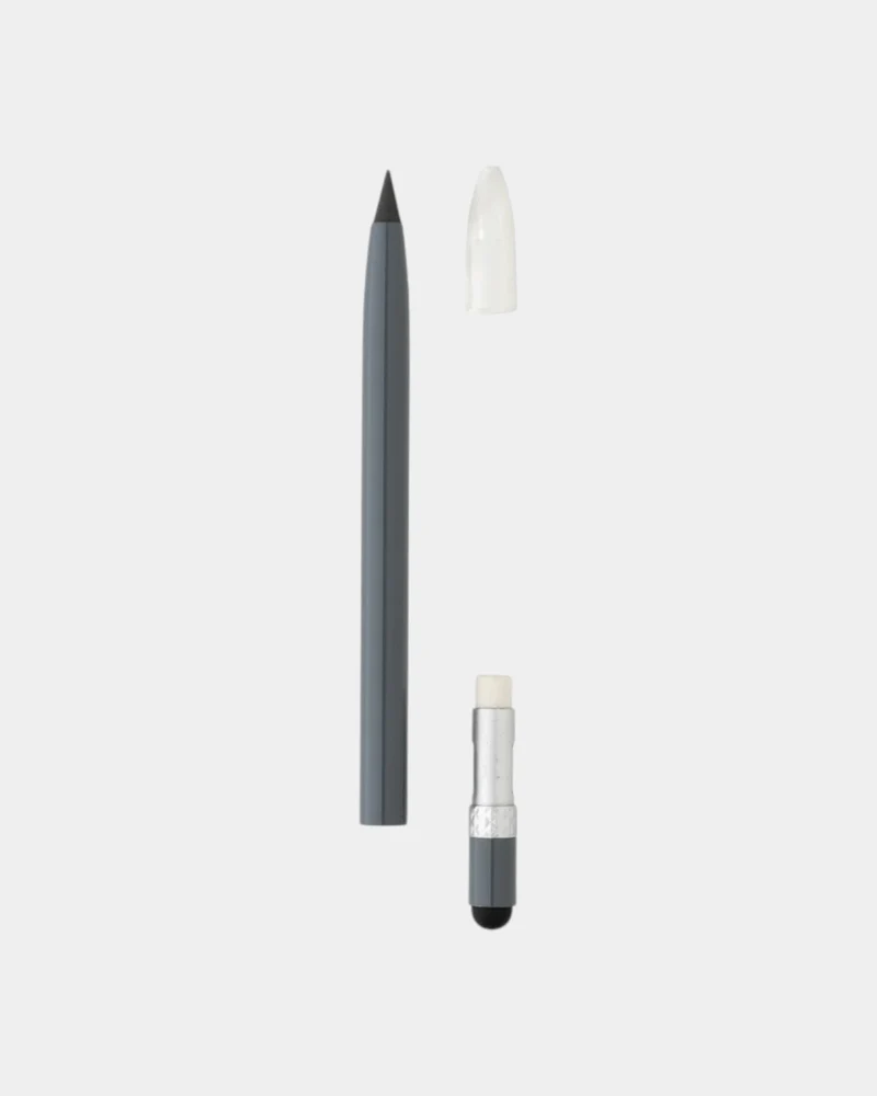 Crayon infini aluminium avec gomme à personnaliser