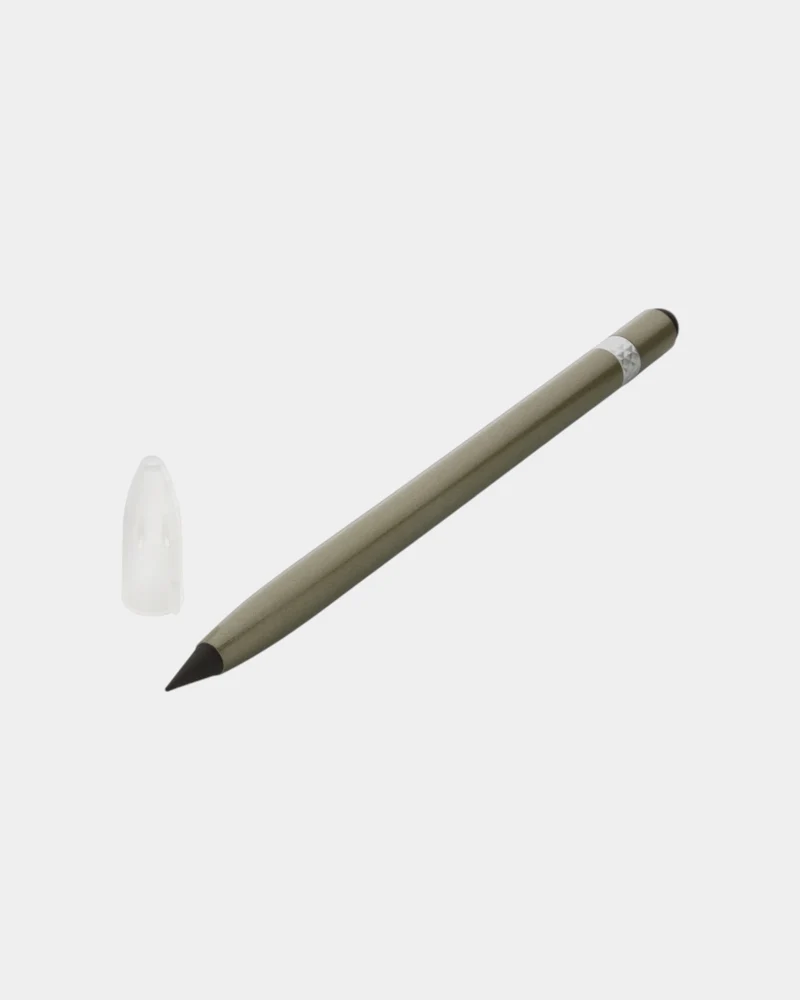 Crayon infini aluminium avec gomme à personnaliser