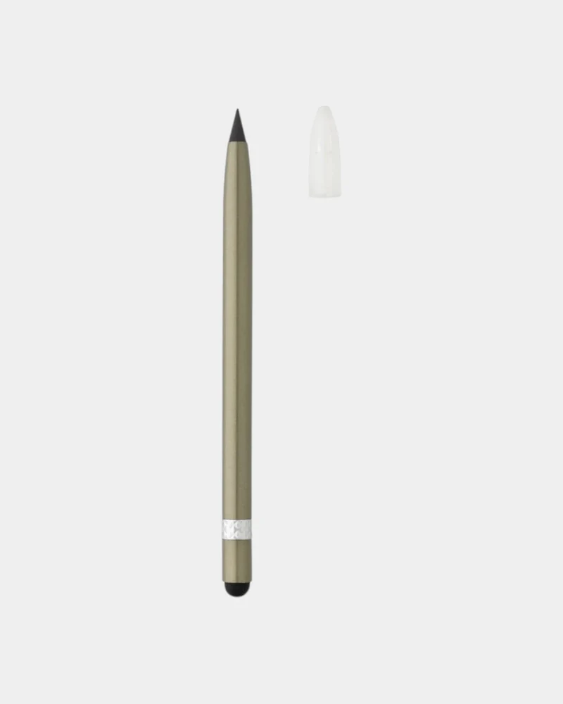 Crayon infini aluminium avec gomme à personnaliser