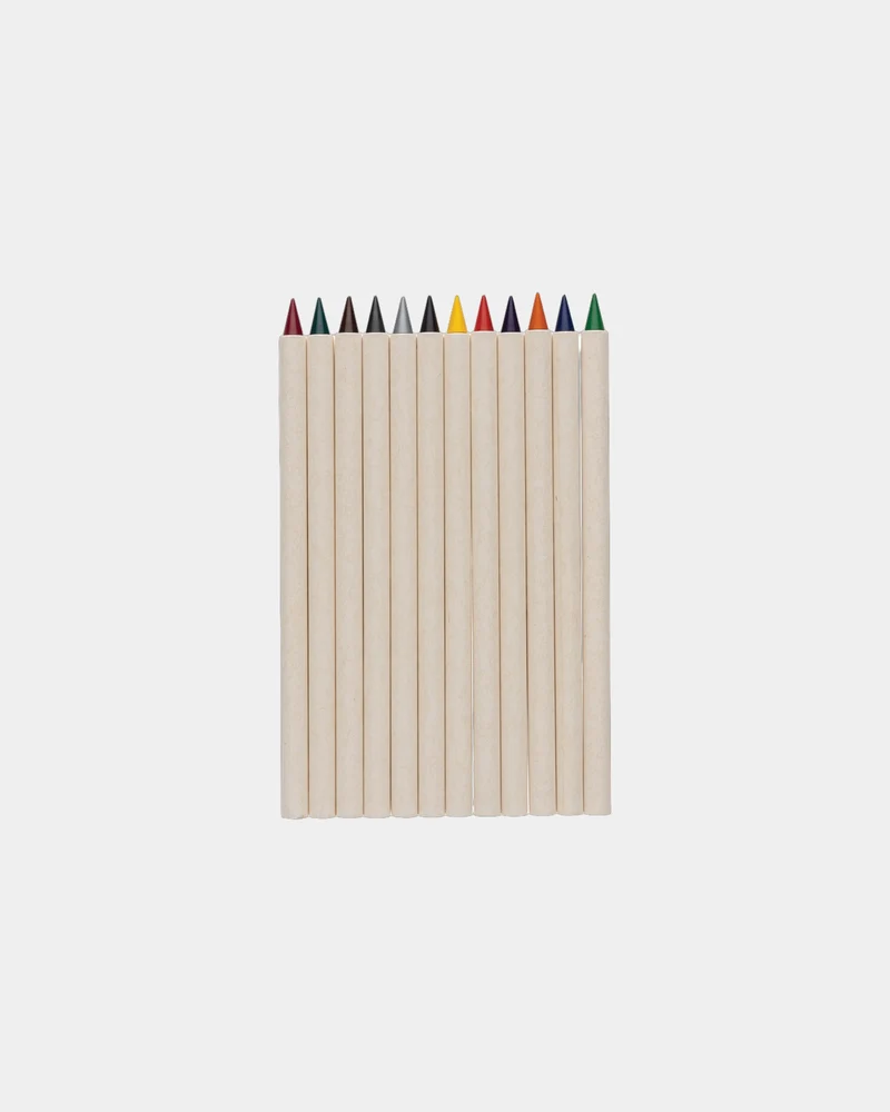 Set de 12 crayons de couleur recyclé à personnaliser