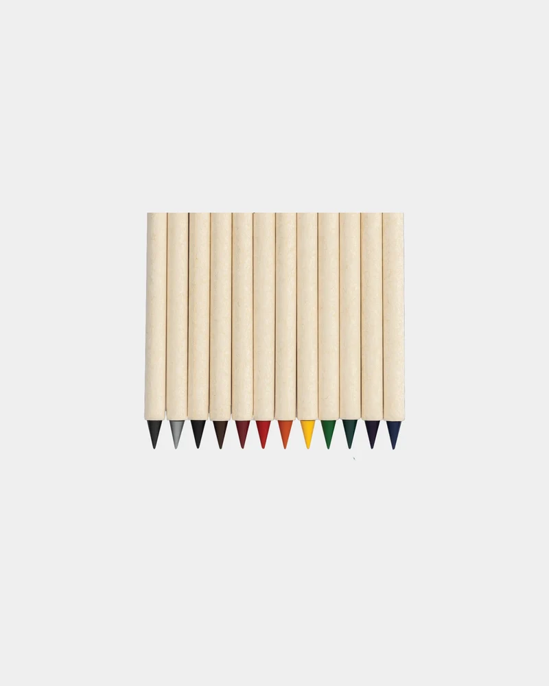 Set de 12 crayons de couleur recyclé à personnaliser
