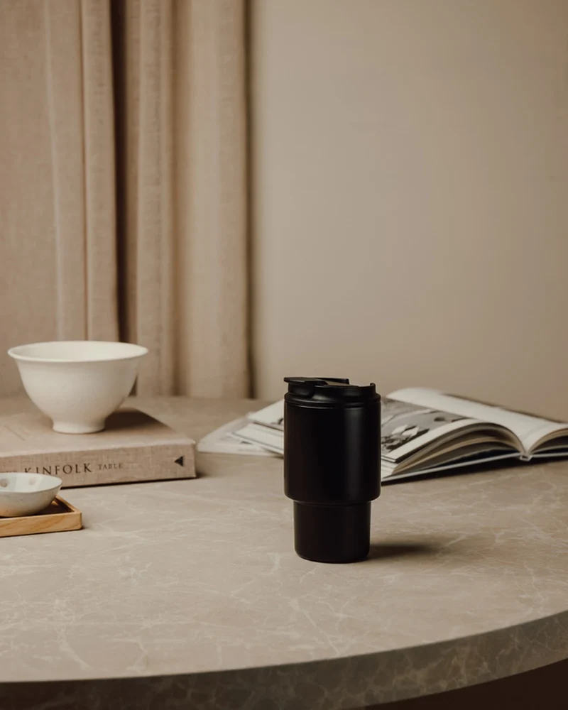 Tasse inox recyclé Vinga Nagano 350ml à personnaliser