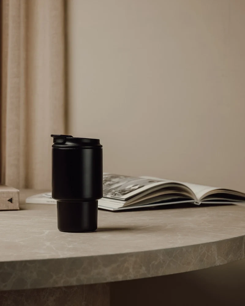 Tasse inox recyclé Vinga Nagano 350ml à personnaliser