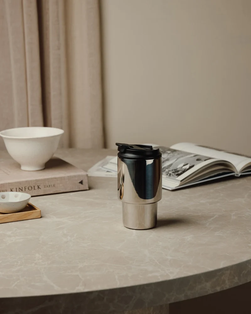 Tasse inox recyclé Vinga Nagano 350ml à personnaliser