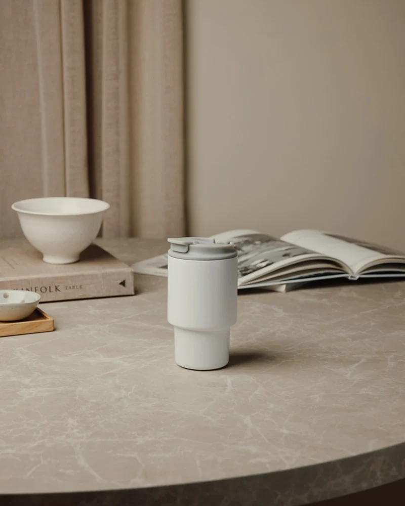 Tasse inox recyclé Vinga Nagano 350ml à personnaliser