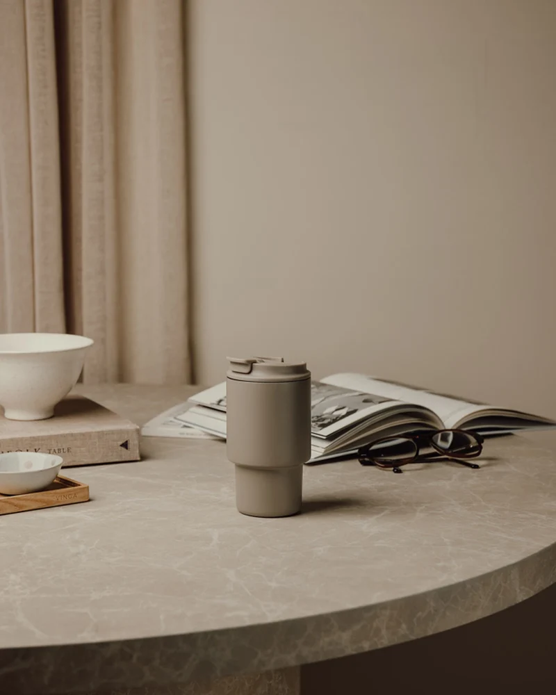 Tasse inox recyclé Vinga Nagano 350ml à personnaliser