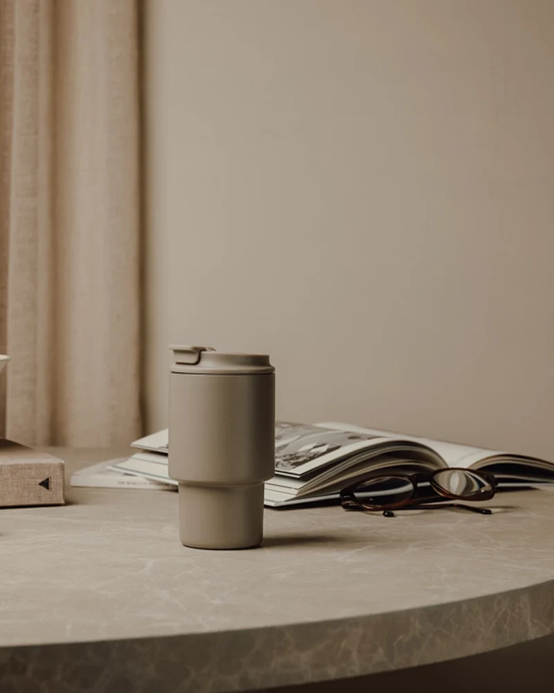 Tasse inox recyclé Vinga Nagano 350ml à personnaliser