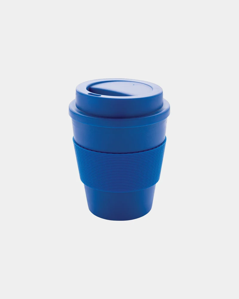Mug PP recyclable 350ml avec couvercle à vis à personnaliser