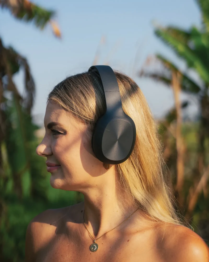 Casque audio en plastique recyclé à personnaliser
