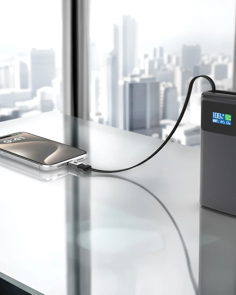Powerbank 10.000mAh gris à personnaliser
