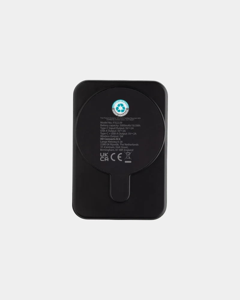 Powerbank 5000mAh plastique recyclé à personnaliser