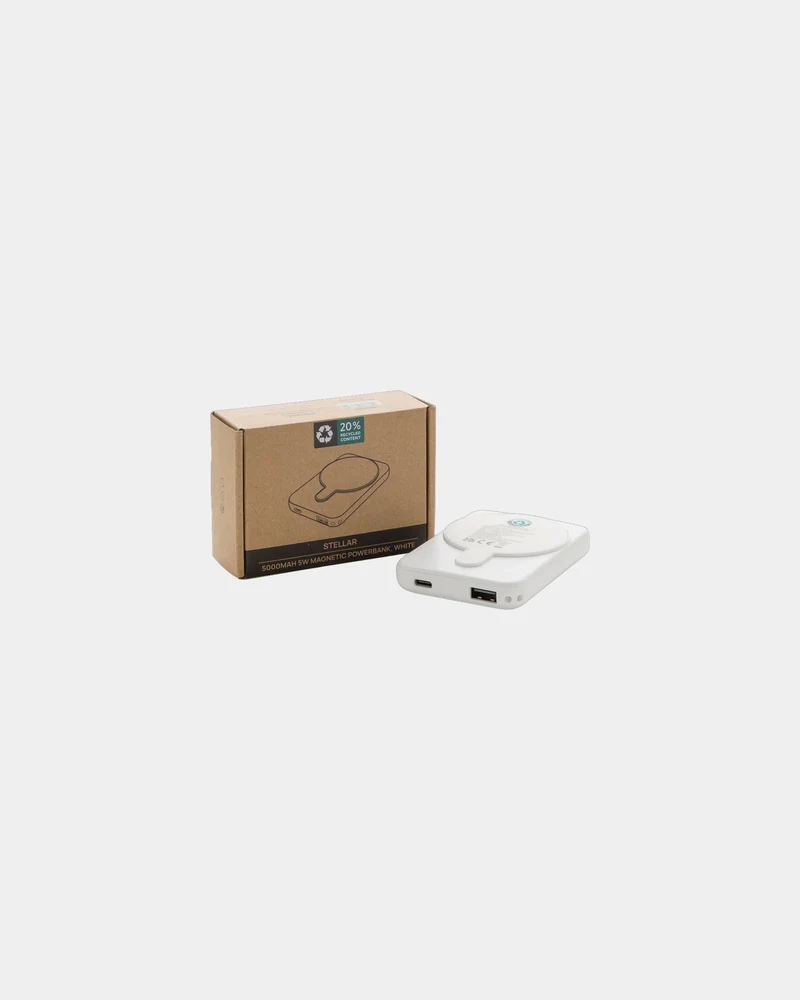 Powerbank 5000mAh plastique recyclé à personnaliser