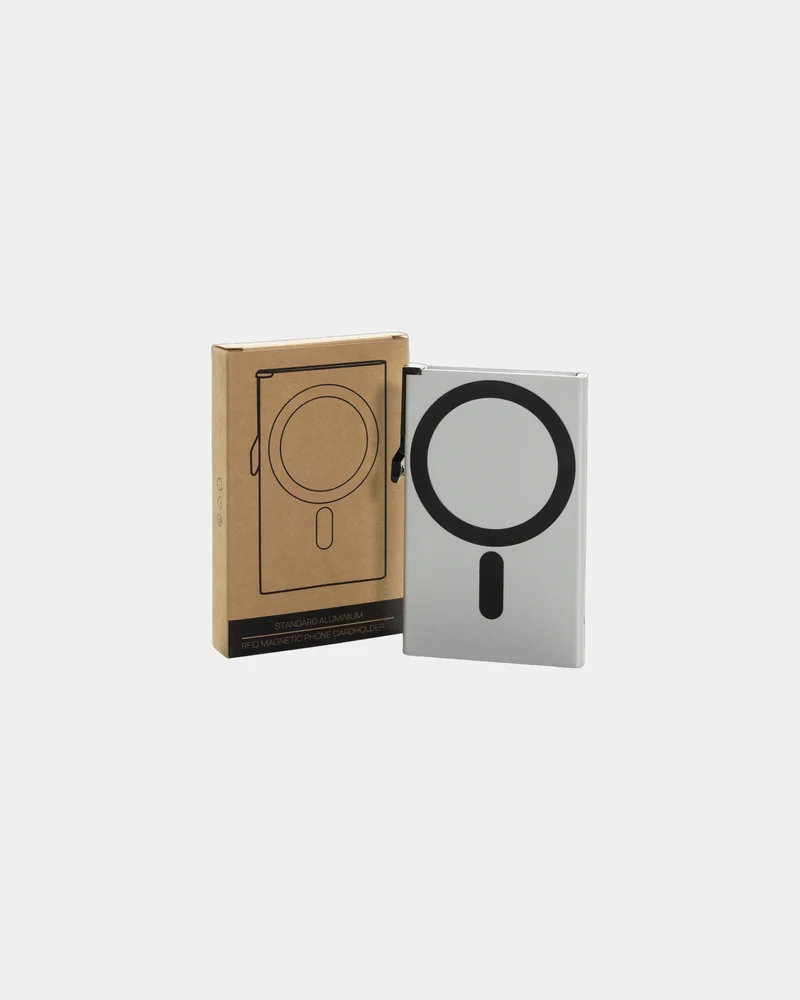 Porte-cartes magnétique aluminium à personnaliser