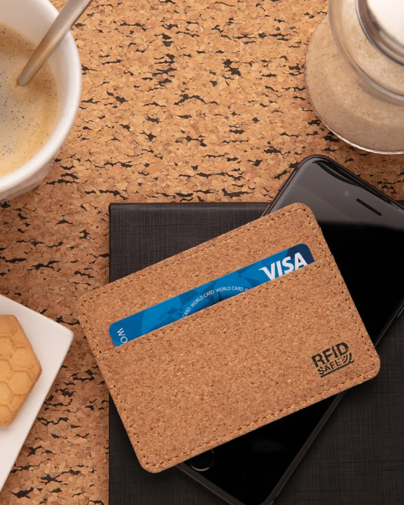 Porte-cartes liège anti RFID à personnaliser