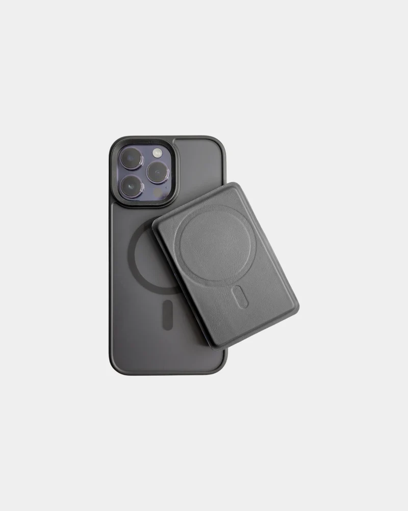 Portefeuille PU noir à personnaliser