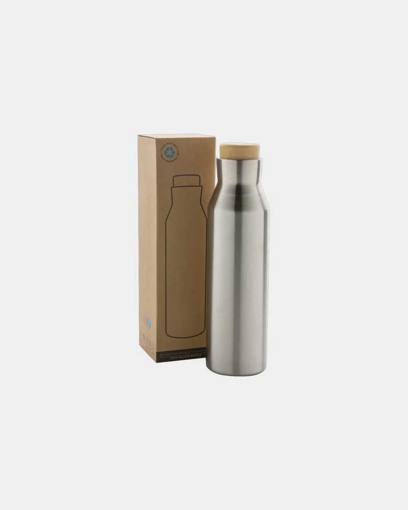 Bouteille isotherme acier inoxydable recyclé 600ml à personnaliser