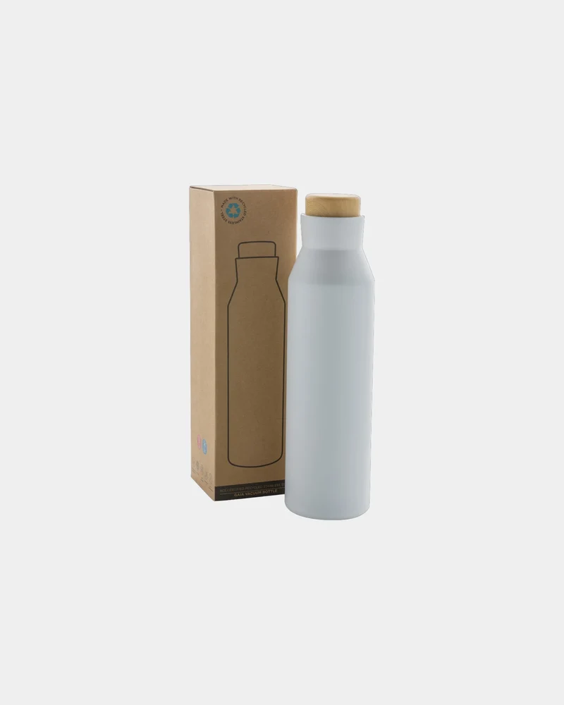 Bouteille isotherme acier inoxydable recyclé 600ml à personnaliser