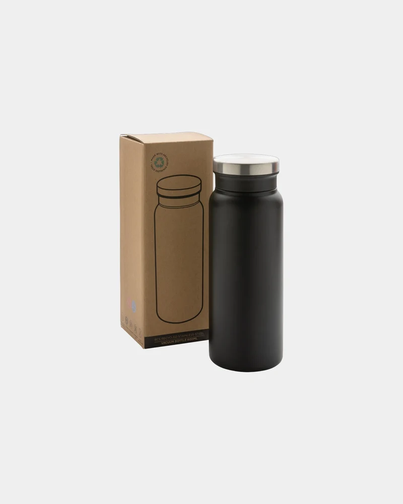 Bouteille isotherme 600ml en acier inoxydable recyclé à personnaliser