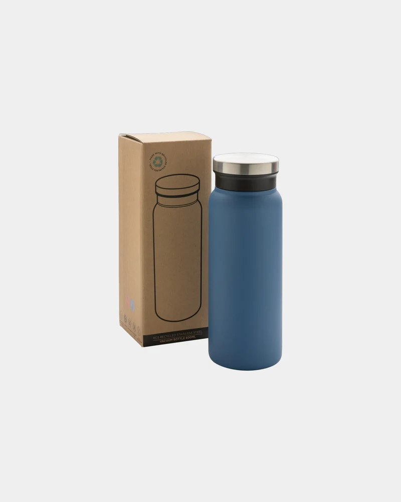 Bouteille isotherme 600ml en acier inoxydable recyclé à personnaliser