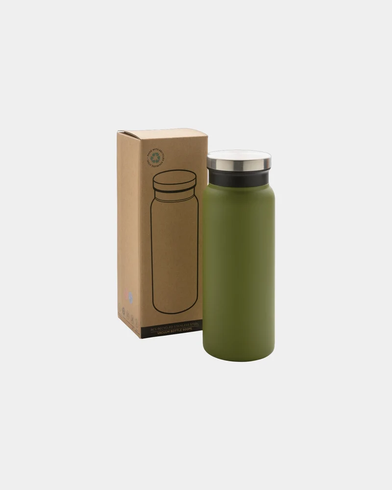 Bouteille isotherme 600ml en acier inoxydable recyclé à personnaliser