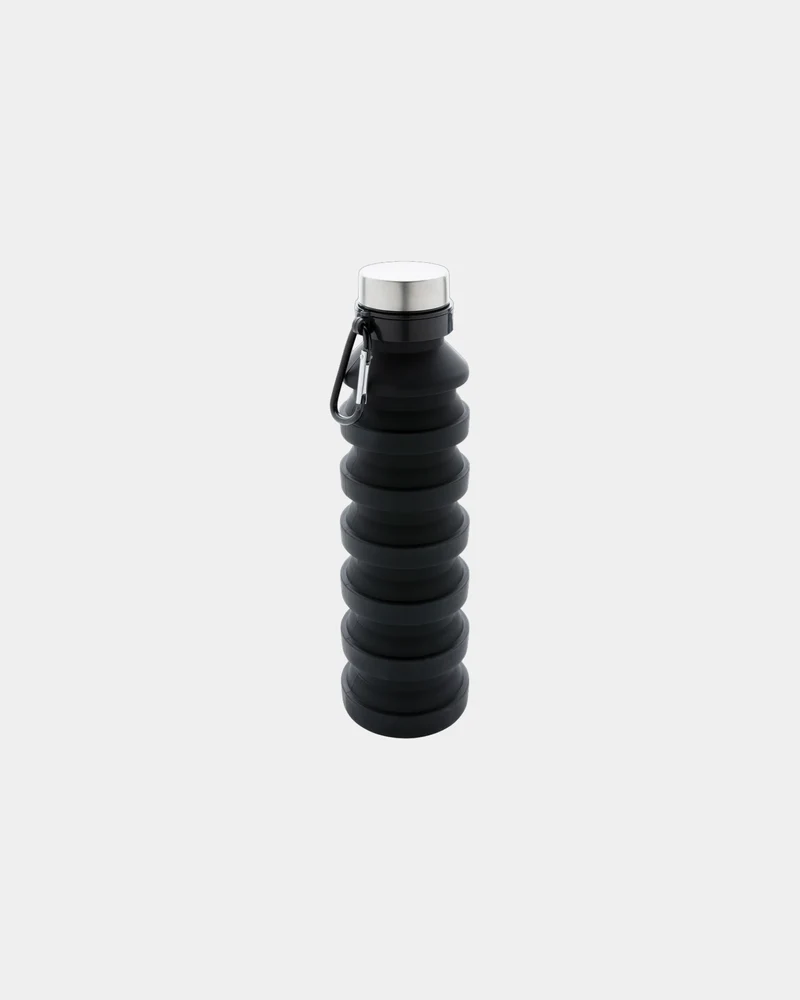 Bouteille silicone pliable étanche 550ml à personnaliser
