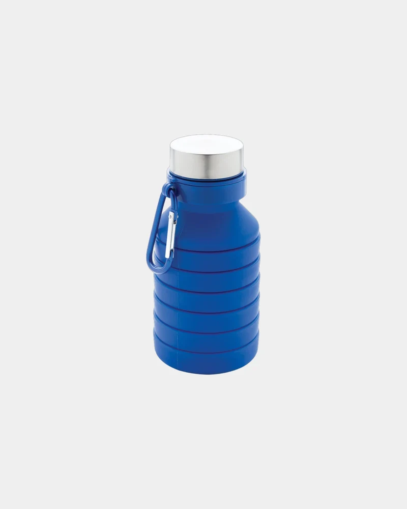 Bouteille silicone pliable étanche 550ml à personnaliser