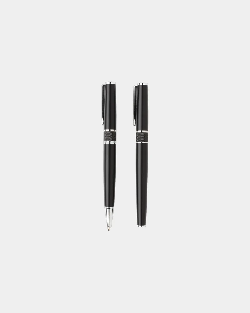 Set stylos acier à personnaliser