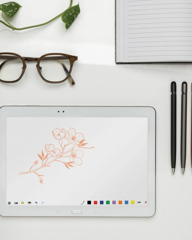 Stylo stylet en métal épuré à personnaliser